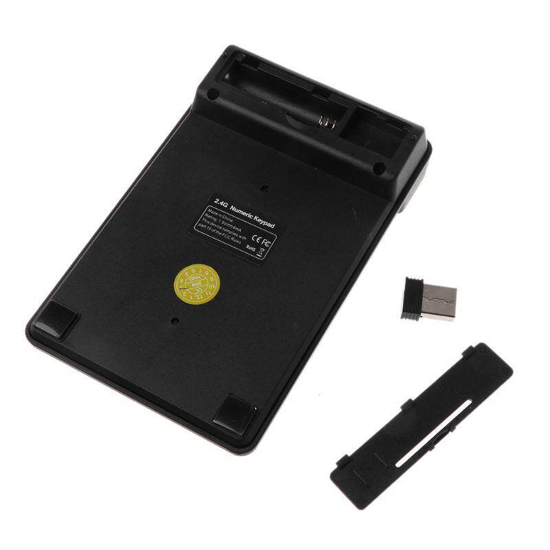 Bàn Phím Số Không Dây USB Mini 2.4GHz, Bàn Phím Số 19 Phím Bộ Thu Numpad Cho Máy Tính Xách Tay Windows XP/7/8 Phụ Kiện Máy Tính