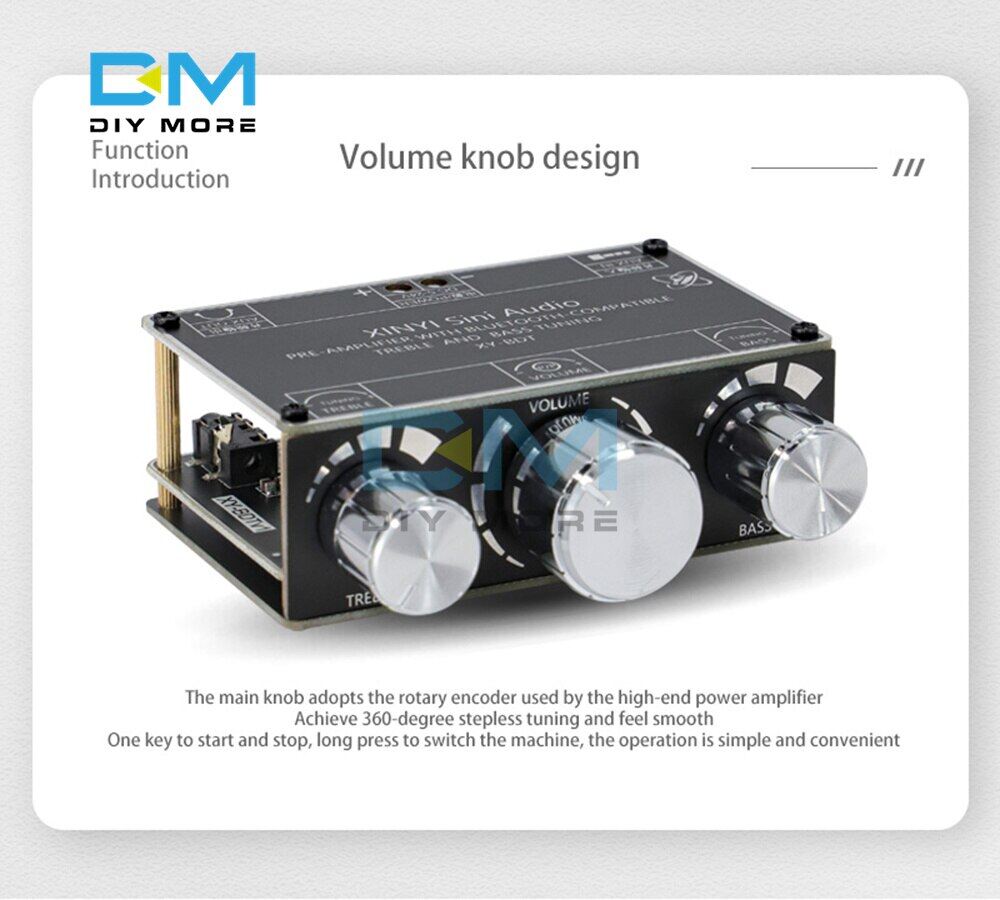 diymore Bảng mạch khuếch đại âm thanh bluetooth XY-BDT 5.1 5-24V-INTL