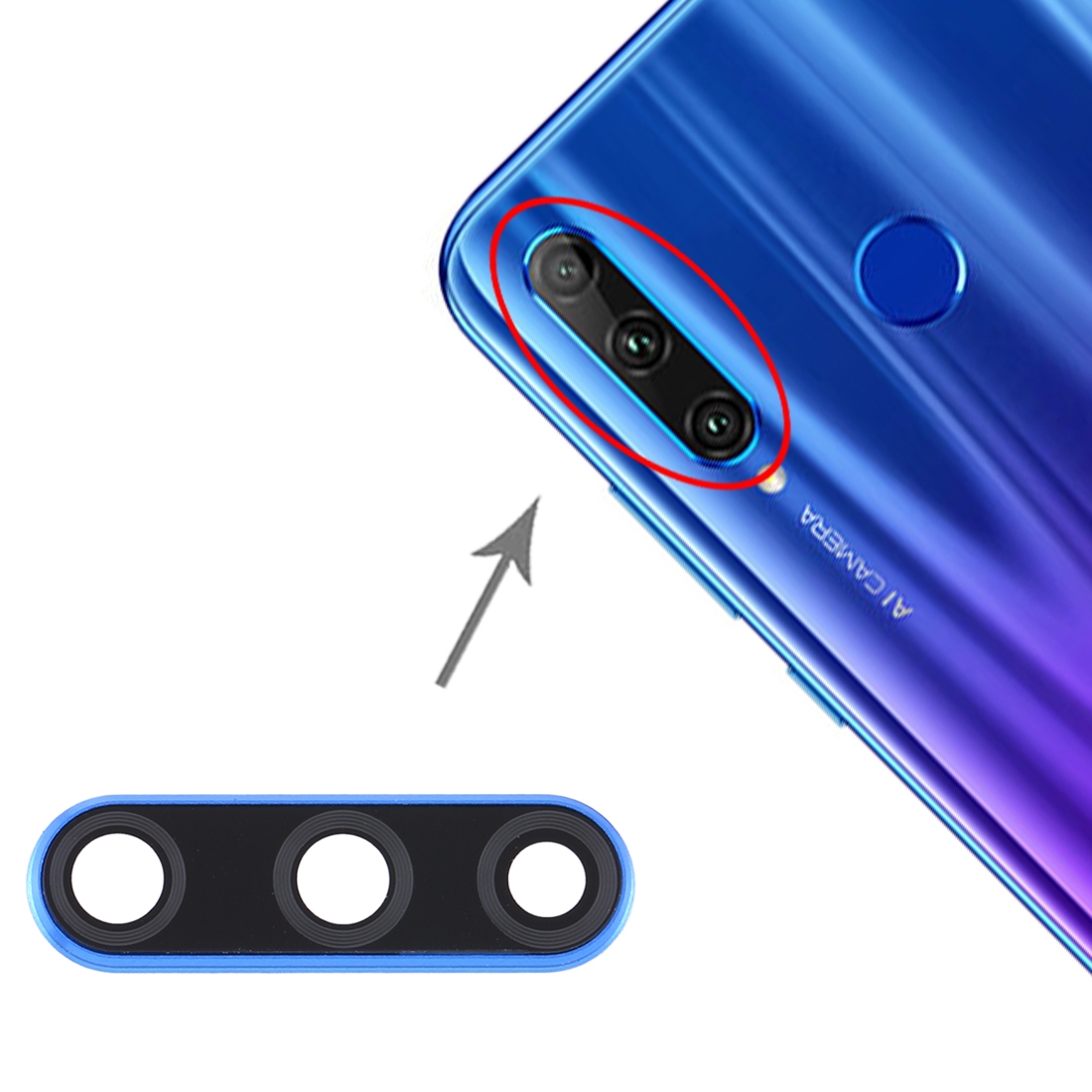 Camera lens cover for huawei honor 20i / honor 10i / honor 20 lite