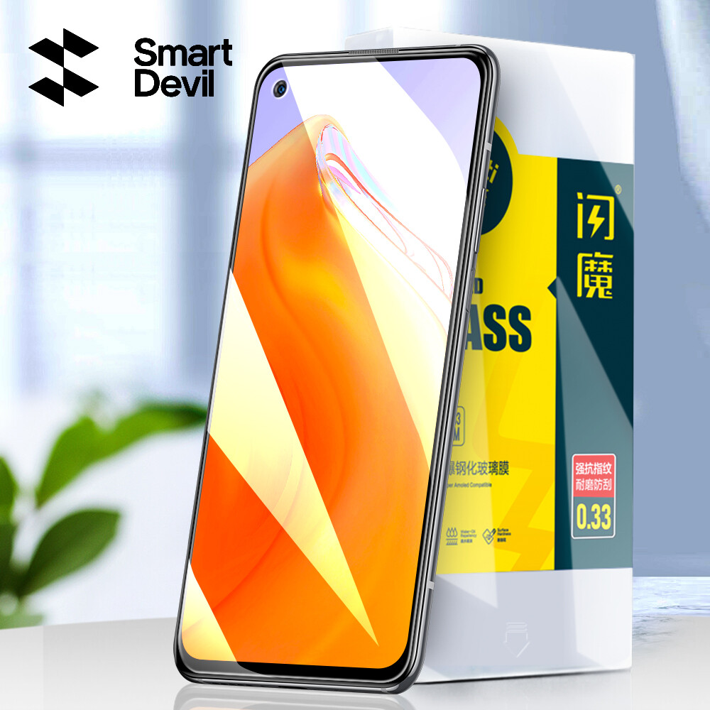 SmartDevil non-full Coverage Screen Protector for Xiaomi Redmi K30s Redmi Note10 Note9 Tempered Glass Film Anti-fingerprint Anti-bluelight