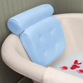 3d Mesh Massage Bath Pillows Anti Bacterial Anti Mite Spa Bathtub