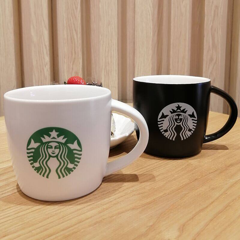 Starbuck 40th Anniversary Black Ceramic Mug Coffee Office Tea Cup Large Capacity Water Cup Gift