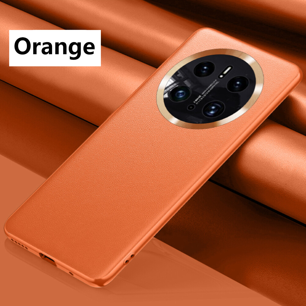 Leather Case for Huawei Mate 50 Pro Case Genuine Leather Shockproof Back Cover Hard Case Protective Capa for Mate 50E