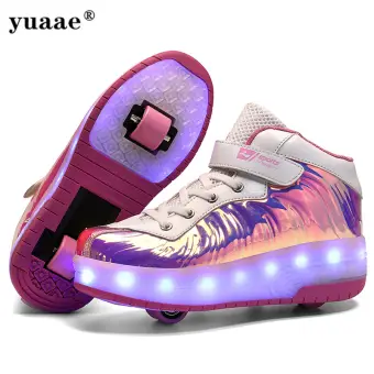 pink led shoes