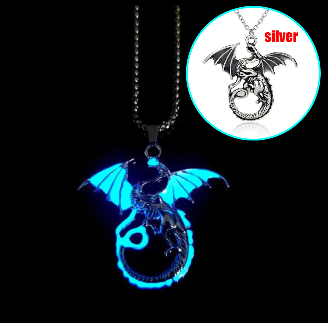 Glowing dragon deals necklace