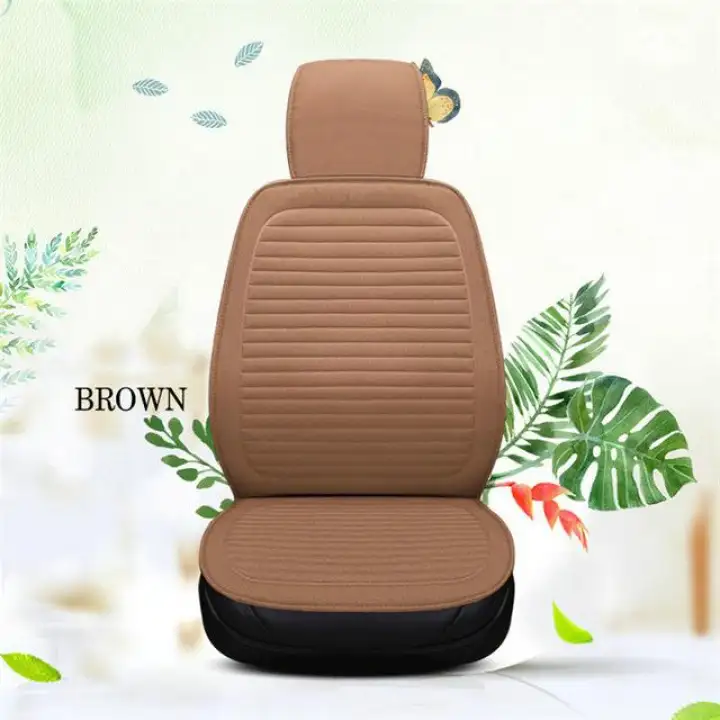 Elegant Linen Seat Cushion Comfortable Car Cover Pad Lazada Ph Elegant Linen Seat Cushion Comfortable Car Cover Pad
