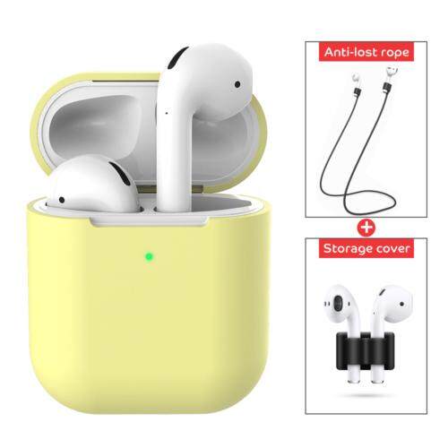 3 ชิ้น/เซ็ตสำหรับ Apple AirPods 2 ที่ชาร์จแบบไร้สายป้องกันเคสคลุมซิลิโคนอุปกรณ์เสริมหูฟังฝาครอบ