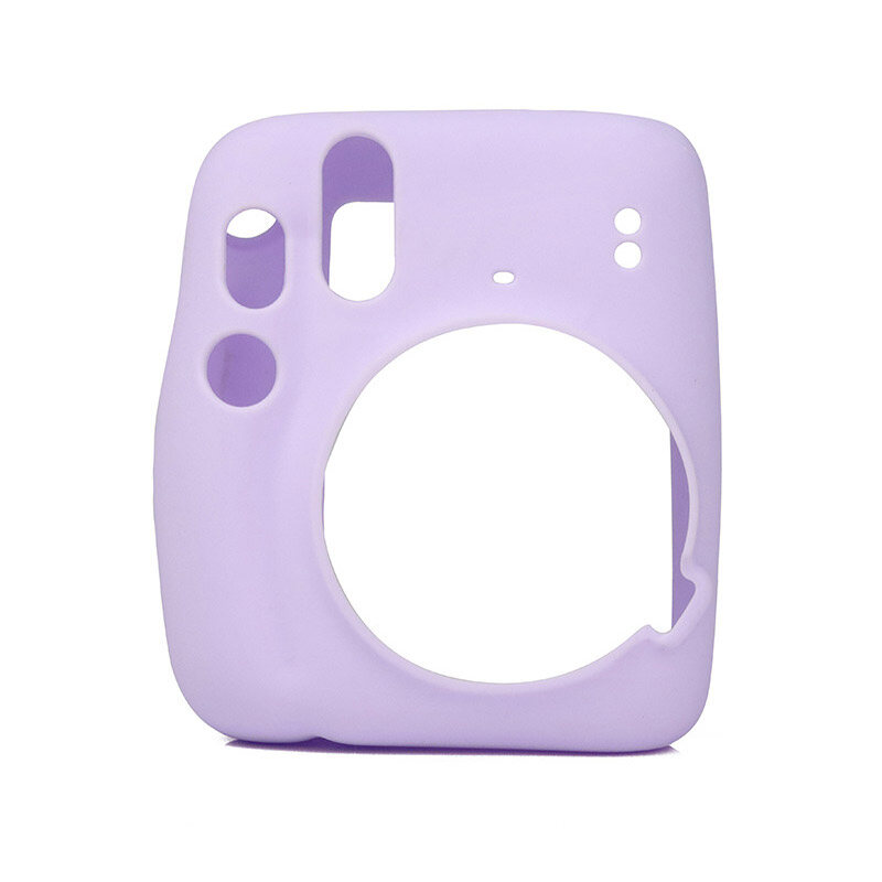 Ốp Silicon Cho Máy Ảnh Cho Fujifilm Instax Mini11 Mini 11 Vỏ Bảo Vệ Ốp Vỏ Mềm Màu Trơn Chống Trầy Xước