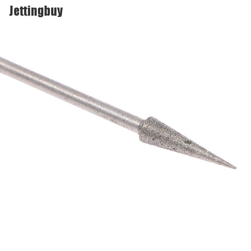 [Jettingbuy] 6Pcs 1-4mm Diamond Grinding Head Needle Bits Burrs Engraving Carving Tool 2.35mm