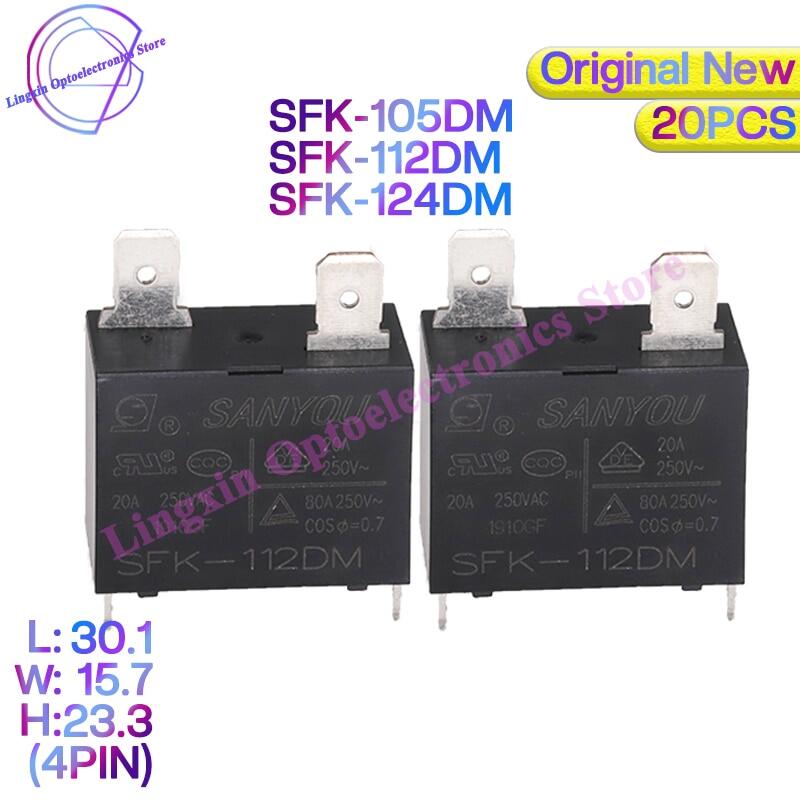 20PCS/Lot Original New SANYOU Relay SFK112DM 105DM 124DM Air