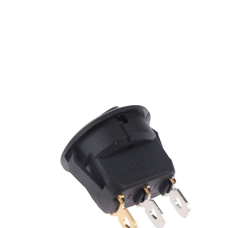 [The Cici Shop] 20A 12V DC Waterproof Rocker Switch LED Dot Light Car Boat Round ON OFF Switch