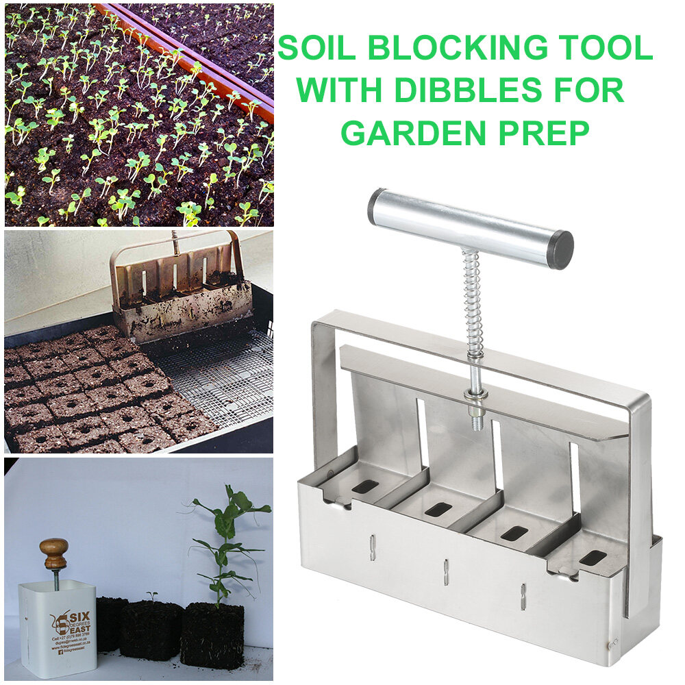 BO YIN Handheld Soil Blocker 2Inch Soil Block Maker Soil Blocking Tool