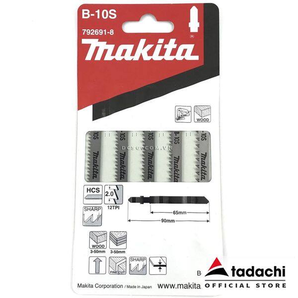Lưỡi cưa lọng cắt gỗ thẳng B-10S Makita 792691-8 (01 lưỡi)