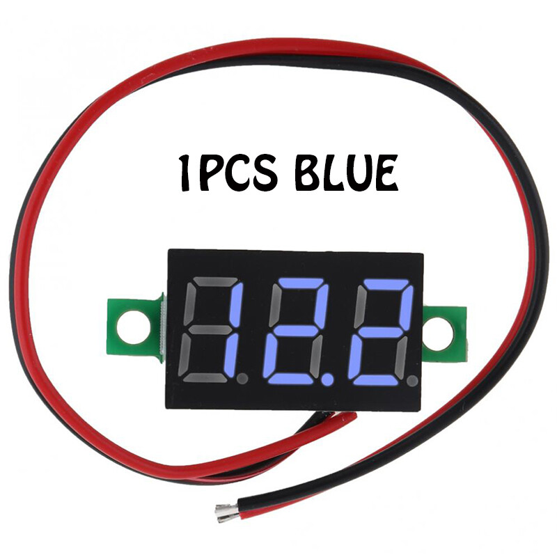 DC 4.5V-30V 0.36 inch Voltmeter Digital Display Two Wire Voltmeter Head for Motorcycle Voltage Meter
