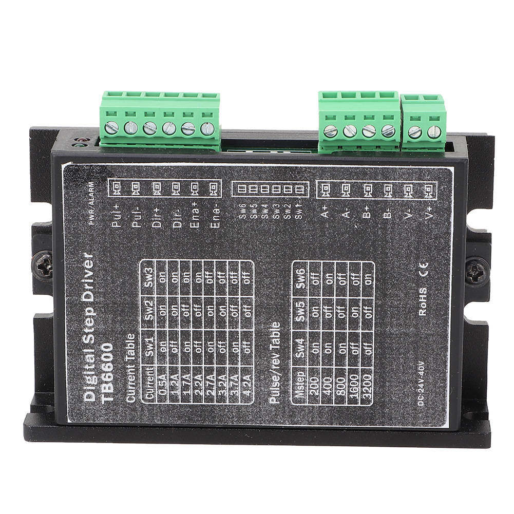 TB6600 DC24-40V 2 Phase/Bipolar 2 Phase Motor Controller Stepper Motor Driver 1.0~4.2A/Phase NEMA 17/23 Motor Controller