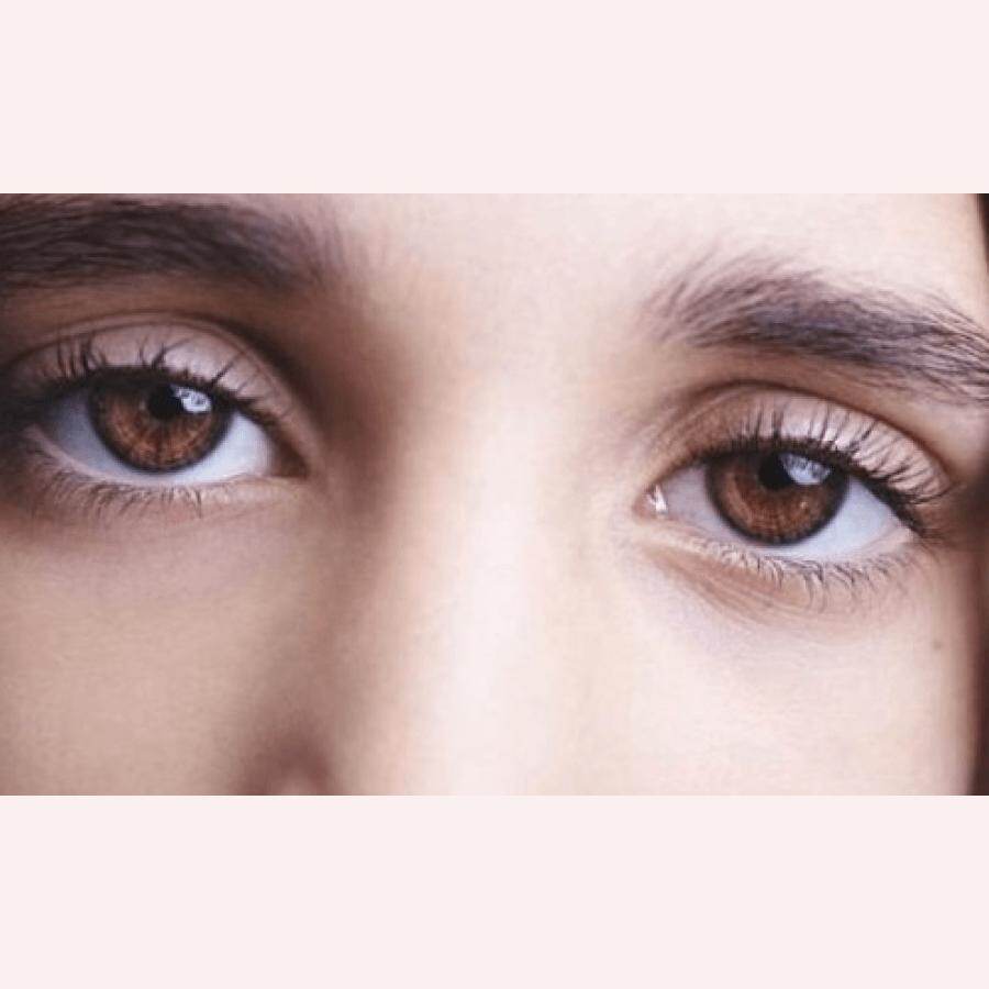 Contact Lens Brown Color + Case