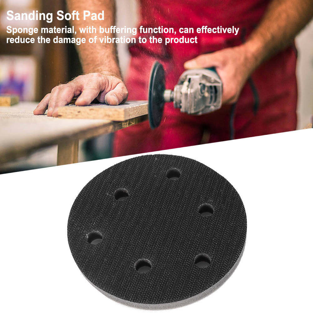 xuelelile Đường kính 125mm đệm mềm giao diện miếng bọt biển đệm cho miếng chà nhám