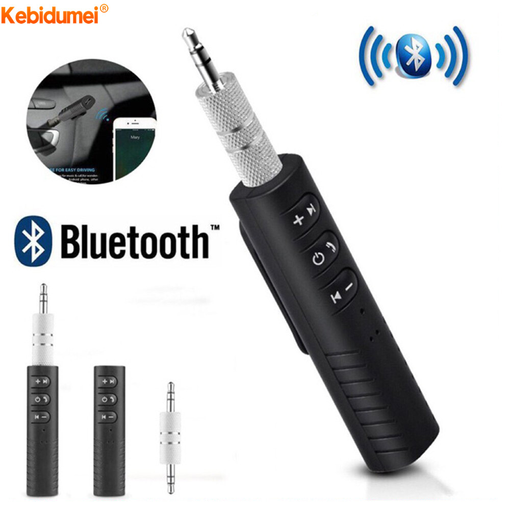 Kebidumei Bộ Thu Bluetooth Không Dây Mini Giắc Cắm 3.5Mm Bộ Chuyển Đổi Âm Nhạc Âm Thanh Bluetooth Kèm Mic Cho Loa Tai Nghe