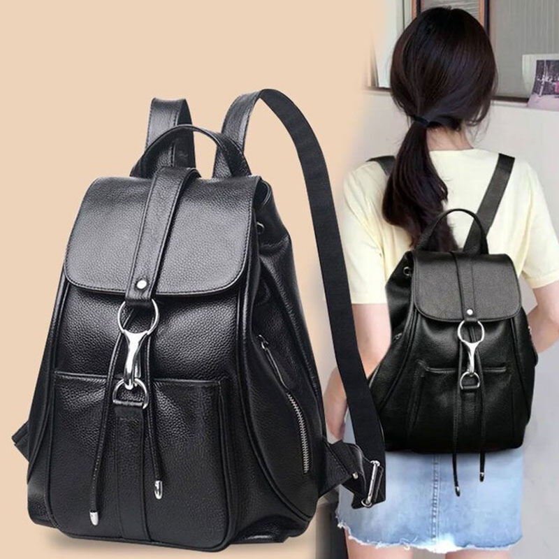 CHIC JOY New women's bag trend leisure backpack PU leather backpack