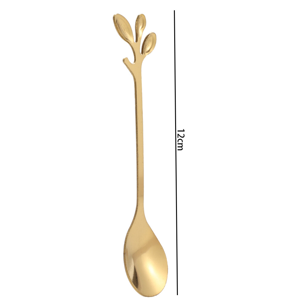 4/1pcs Creative Fork Spoon Set Stainless Steel Fruit Dessert Pastry Fork Coffee Tea Spoon Safe Teaspoon Kitchen Tableware Tool