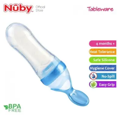 Nuby - Garden Fresh Silicone Squeeze Feeder With 2 Spoons