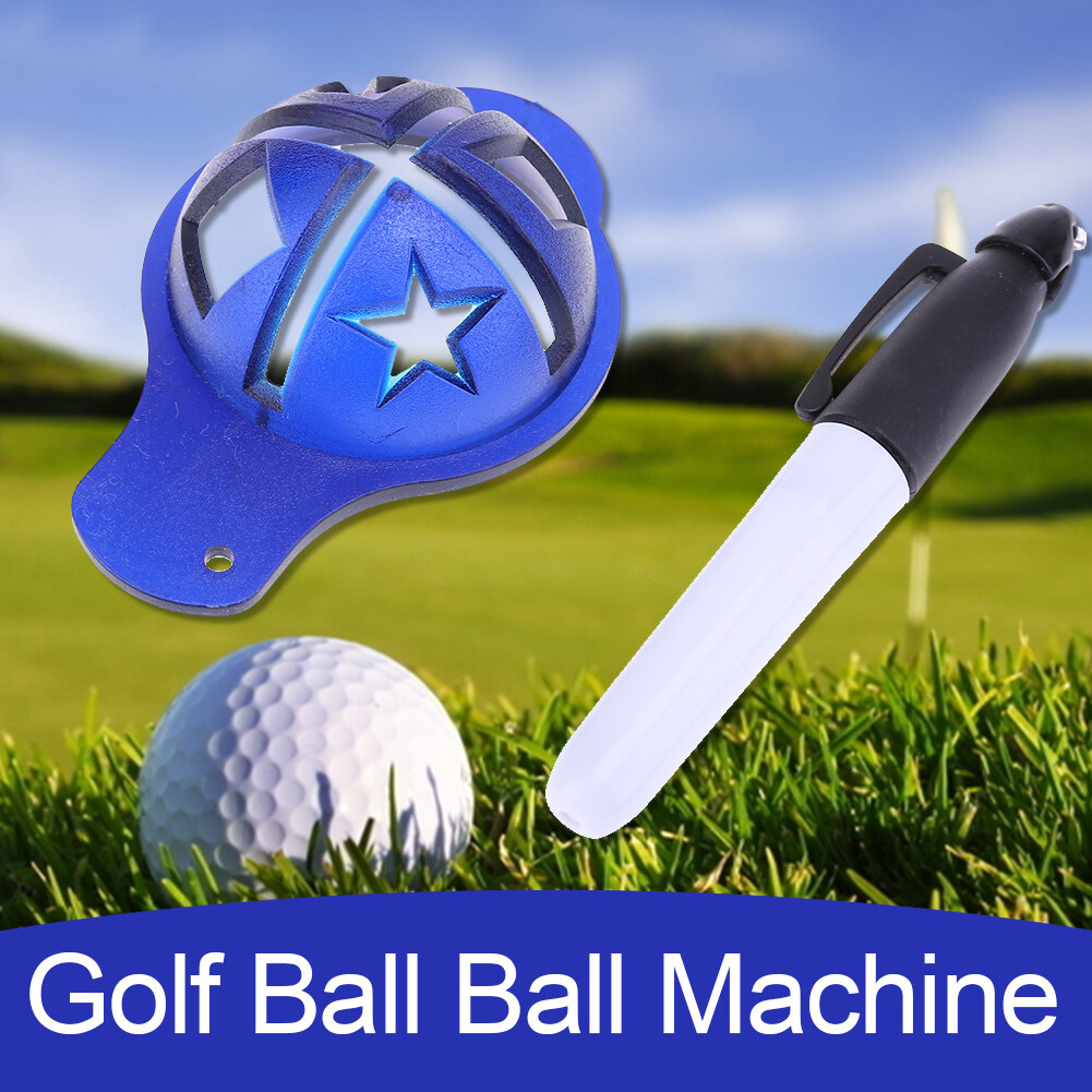 (Có Sẵn) Bút Đánh Dấu Bóng Golf Bút Đánh Dấu Bóng Golf Mực Khô Nhanh Hoa Văn Ngẫu Nhiên