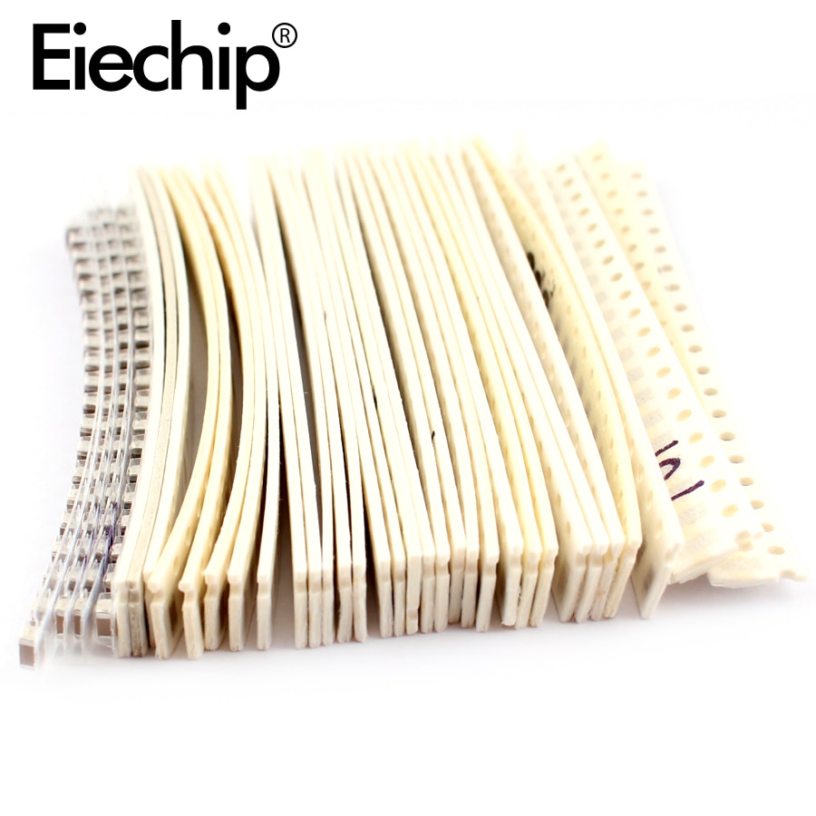 2500 pcs 0805 smd ceramic capacitor assorted kit 1pf~10uf smd ceramic capacitors samples set 22pf 220pf 68nf 470nf capacitor