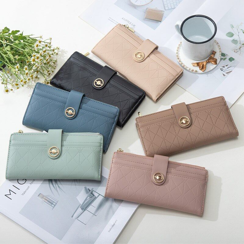 Women Wallet Long Thin Purse for Woman Card Holder Female