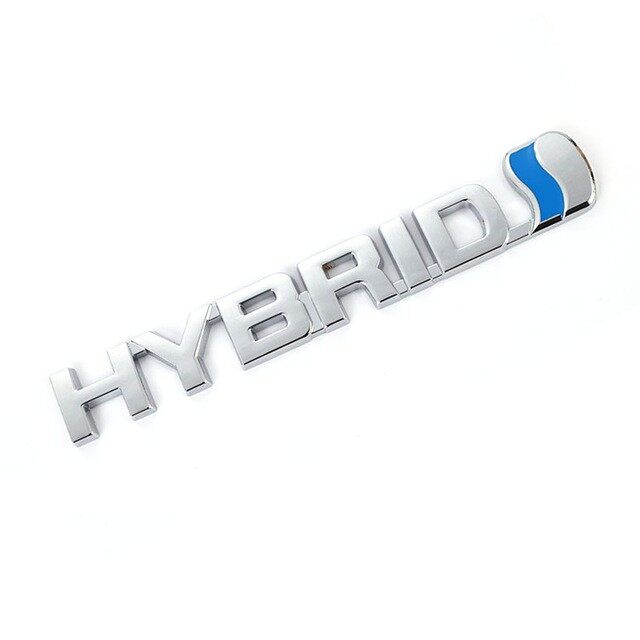 3d metal hybrid car sticker emblem badge for hybrid logo toyota