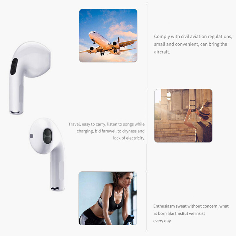 Tai Nghe Không Dây Bluetooth Airpod123 TWS Airpods Pro4, Headphone Earbuds Inpods Dành Cho Điện Thoại Thông Minh Android Apple