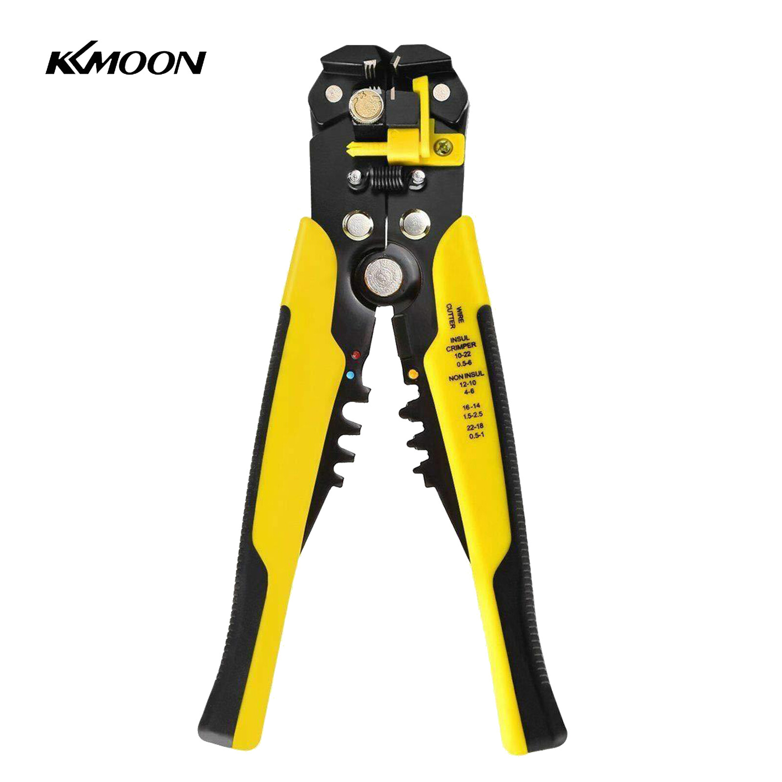 KKmoon 8-inch Cable Wire Stripper Automatic Wire Stripping Pliers Wire Clamping Tool Insulation Cable Crimpers Electrician's Wire Cutter Bare Terminals & Insulated Terminals Crimping