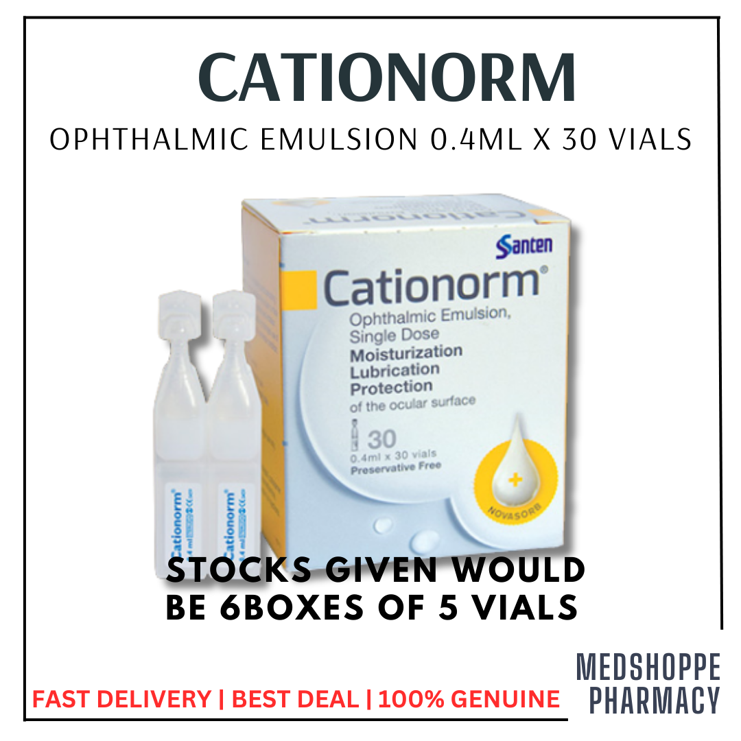 Cationorm Eye Drops 04ml 30s Lazada 4896