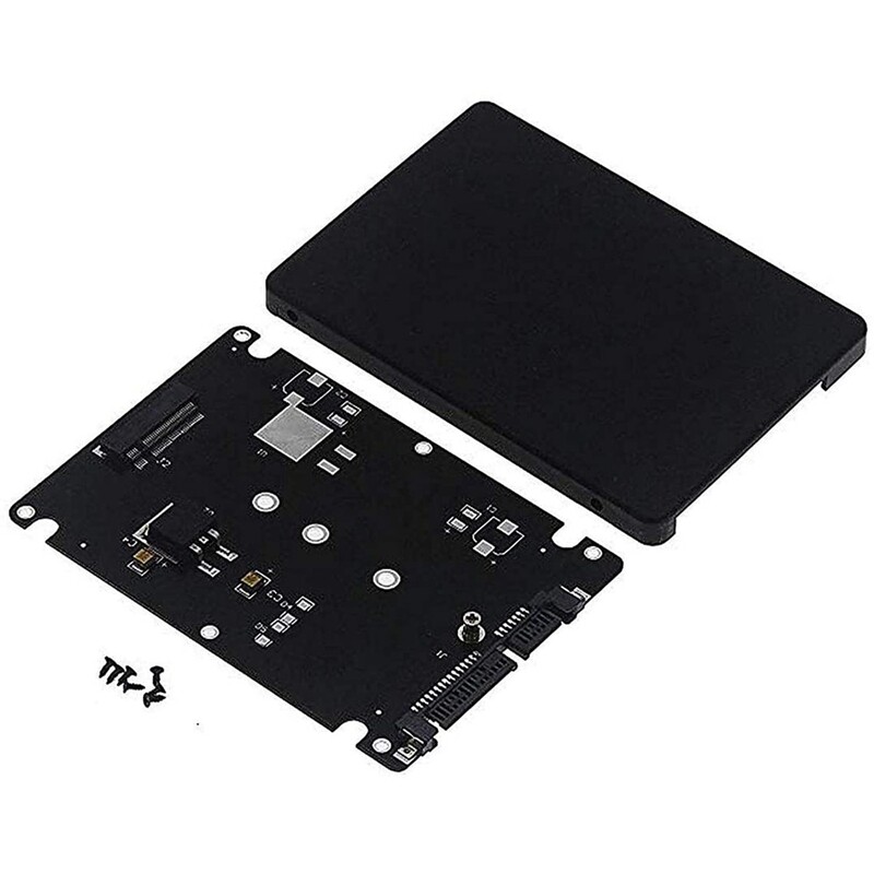M.2 ngff to 2.5 inch sata ssd/msata to sata adapter card case