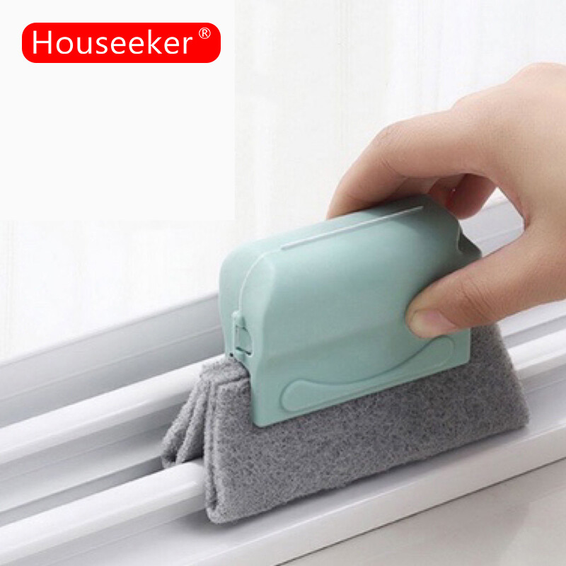 Houseeker Dụng cụ làm sạch rãnh cửa sổ có thể tháo rời tái sử dụng - INTL