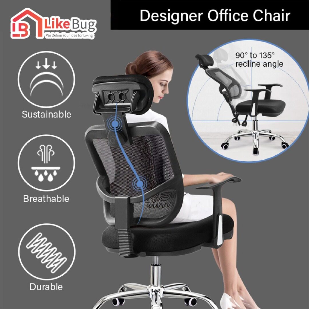Like Bug DELUXE OFFICE CHAIR High adjustable High backrest Swivel