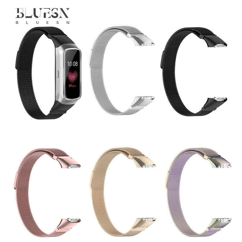 Luxury Magnetic Stainless Steel Watch Band Strap for Samsung Galaxy Fit SM-R370