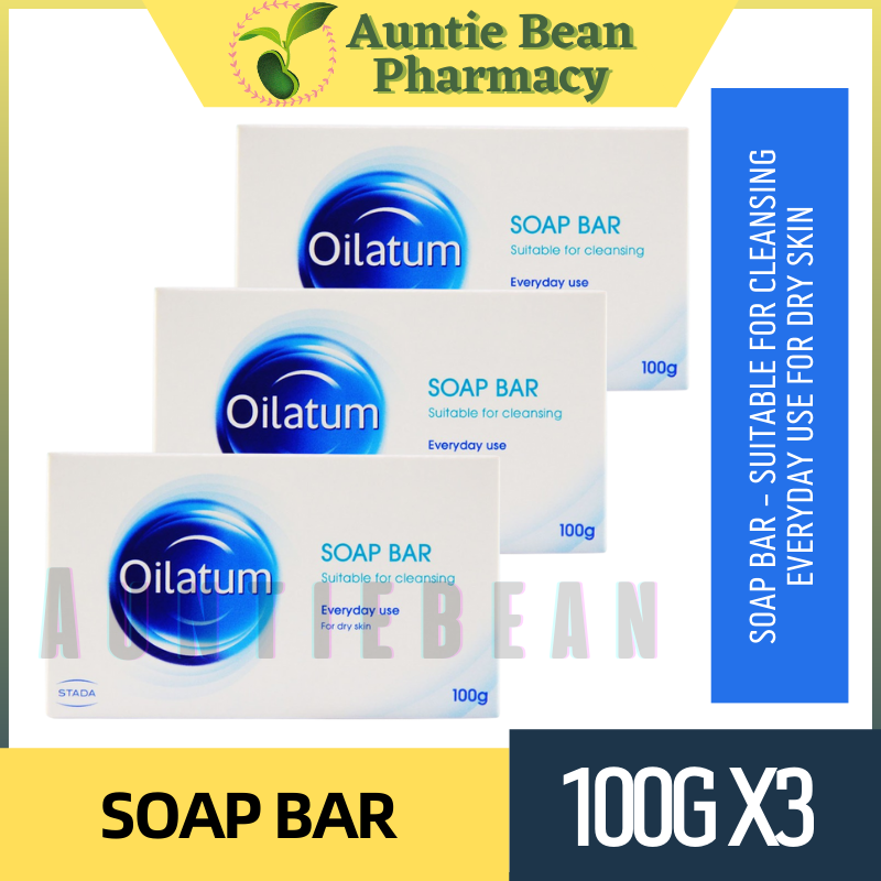 Oilatum Soap Bar 100g x 3 soap bar exp01/2025 Lazada