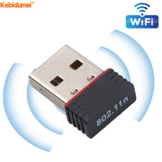 Kebidumei Bộ Chuyển Đổi WiFi Card Mạng Không Dây USB 150Mbps, Bộ Thu Wi-fi Chip 802.11n/G/B LAN RTL8188EU Dành Cho Máy Tính PC