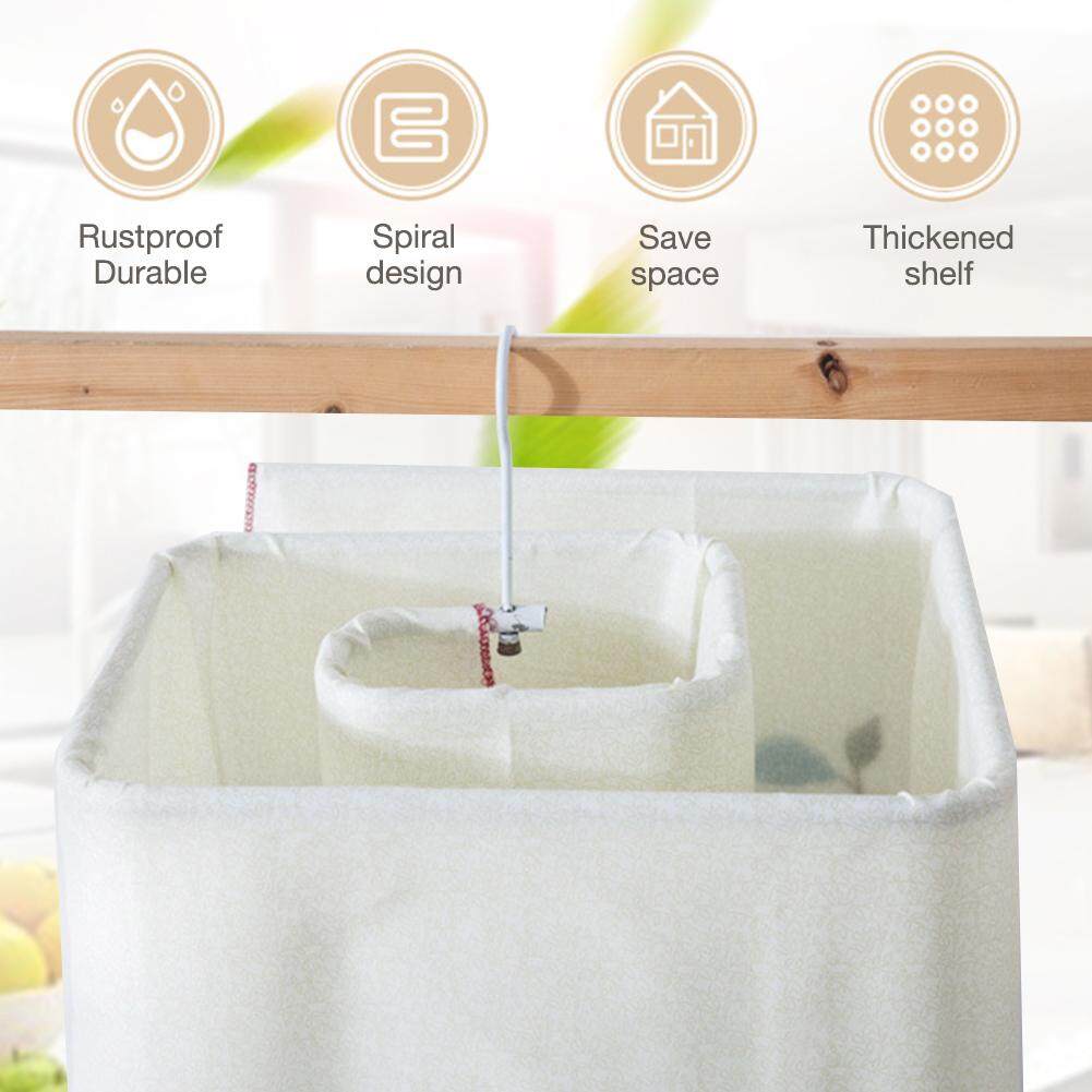 Rotating Cloths Rack Square Spiral Rotary Hanger Drying Rack Spiral Shaped Hanger Rotating Storage Rack Blanket Rack Space Saver