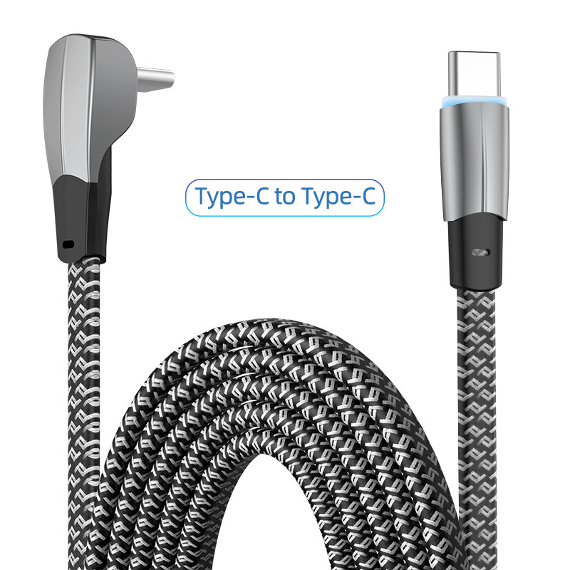 Disour elbow pd 60w super fast charging cable pd type c to type c/iphone for samsung huawei android compatible with iphone 30w support data transmission game dedicated charger line qc3.0