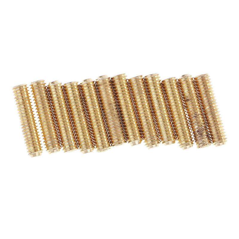 Baoblade 12Pcs Black Golden Electric Bass Guitar Bridge String Saddles Hexagon Screws Malaysia