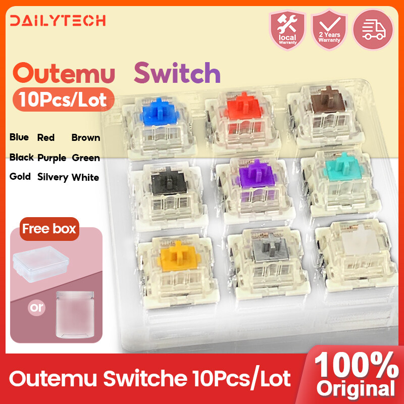 Bàn Phím Cơ Xanh Dương | Top bán chạy Lazada Shopee Sendo Tiki 72 10 Cái/lốc Outemu Mx Thiết Bị Chuyển Mạch, Bàn Phím Cơ Công Tắc Tắt Tiếng Vàng Xám Vàng Nâu Xanh Dương Đỏ Đen