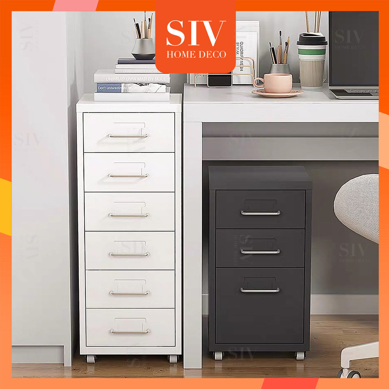専用！ご確認の品 6エクストララージ (6XL)】 Drawer Wood File Cabinet, Mobile