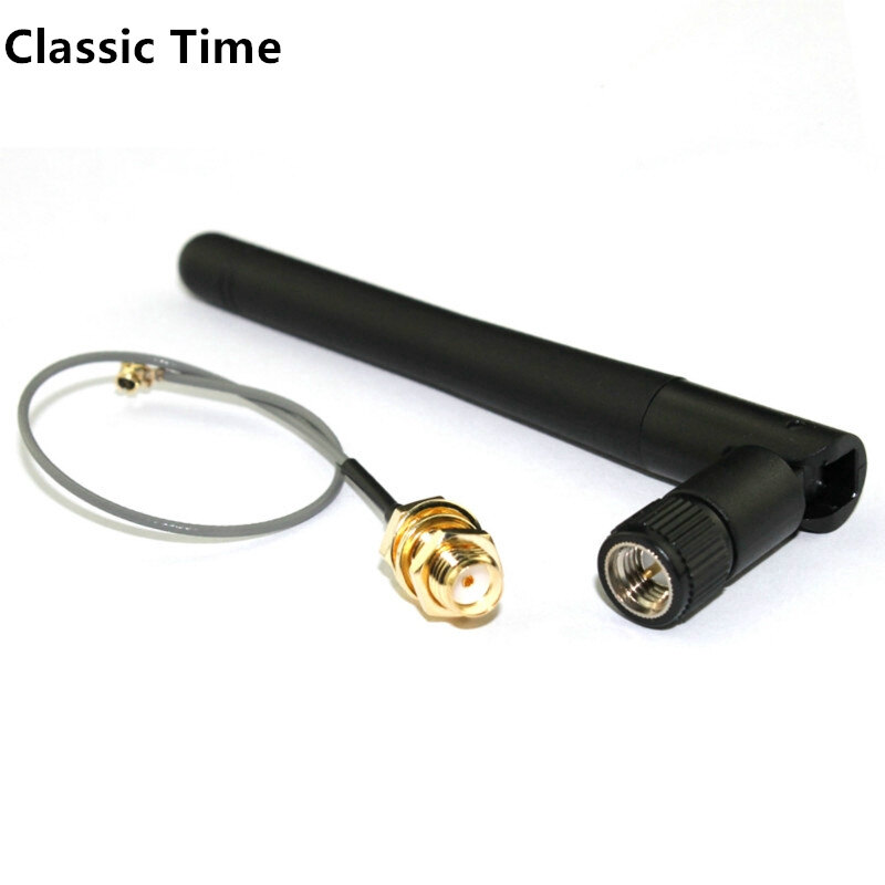 2.4G antenna folded Bluetooth wifi module ZigBee antenna SMA to IPEX feeder line 2.4GHz Antenna 3DBi