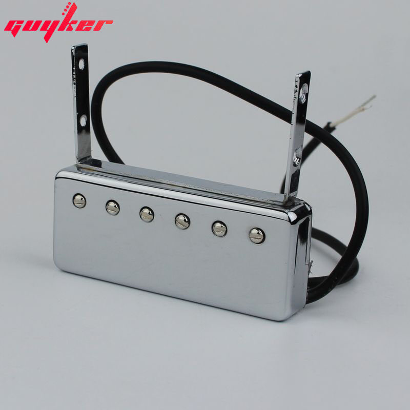 Guyker Guitar Single Coil Neck Pickups Replacement Parts for Floating Jazz Johnny Smith Style Electric Guitar Golden