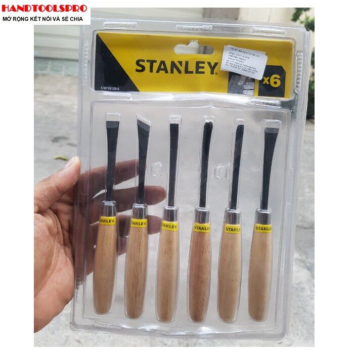 Bộ mũi đục gỗ 6 cây stanley stht16120-8