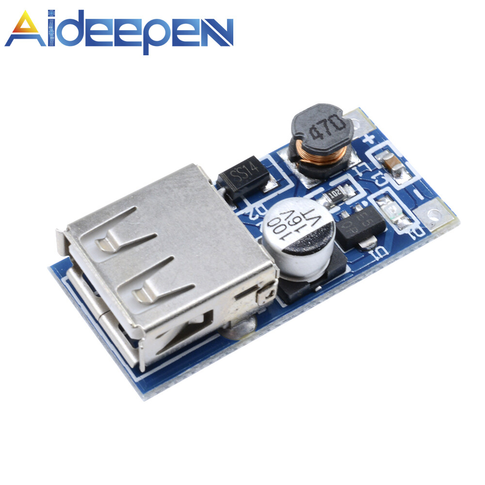 Aideepen 0.9-5v boost blue board, dc 0.9-5v to 5v booster usb mobile boost power module
