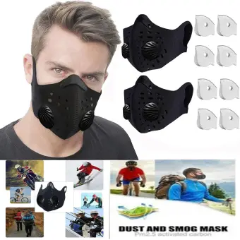 Black Mouth Mask Unisex Cotton Face Mask Anime Mask For Cycling Mouth Cover Face Protection Filters Safety Cover For Camping Hiking Outdoor Lazada Singapore