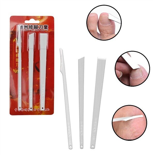 Bộ dao 3 cây lấy khóe móng thép cao cấp không ghỉ