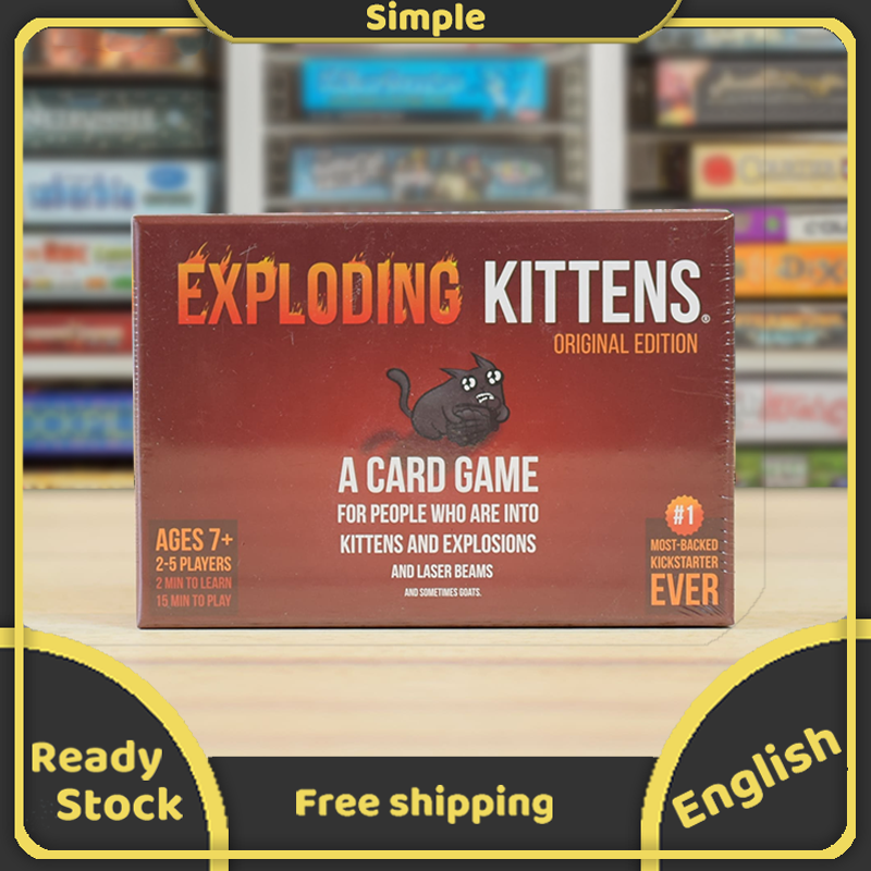 Exploding Kittens Card Game Laminating Film Card Waterproof Drinking get-together Party Card Board Game